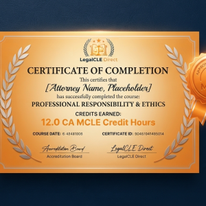 Short CLE Certificate