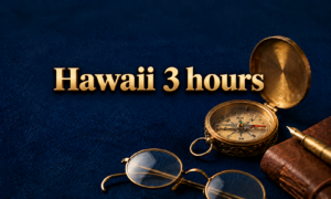 Hawaii 3 hours