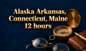Alaska Arkansas, Connecticut, Maine 12 hours